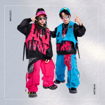 カラーブロック・ストリートファッションセット