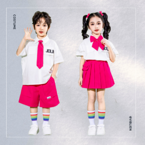 カラフル×キュート！元気いっぱいの制服風コーデ