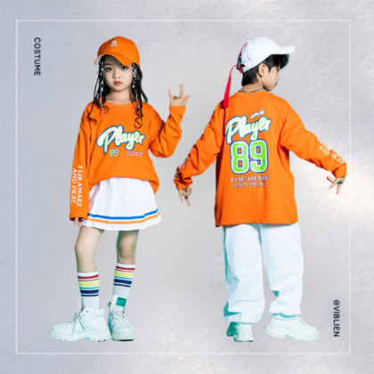 キッズダンス衣装 オレンジストリートセット