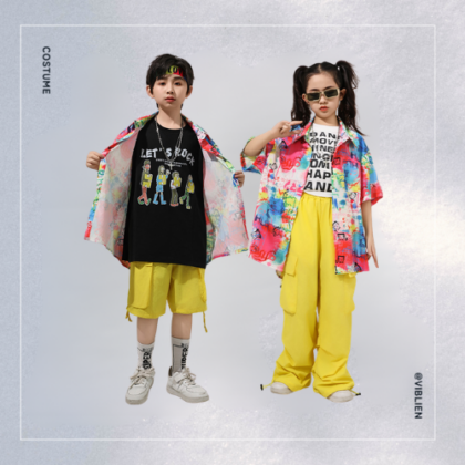 カラースプラッシュ・ストリートダンスシャツ