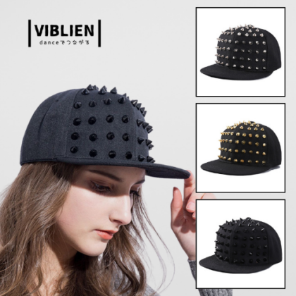 【販売商品】個性的 スタッド キャップ ダンス アイテム