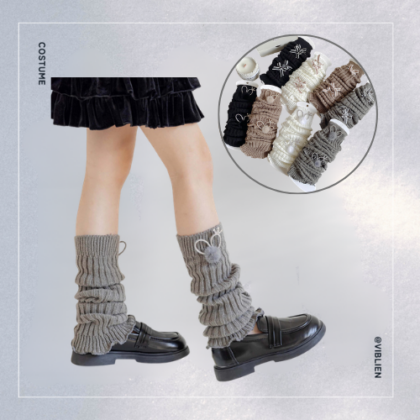 【販売商品】くしゅくしゅルーズソックス 2デザイン（リボン／うさぎ）