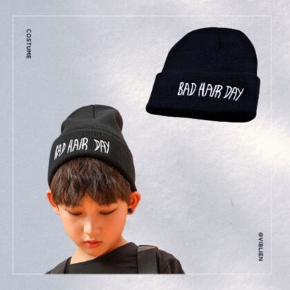 【販売商品】ロゴ刺繍ニット帽　ストリート＆ダンススタイルの定番